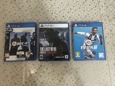 Oyun diskləri və kartricləri: FIFA 19, UFC 4 və The Last of Us Part 2 satıram. Hamısı ideal — 1
