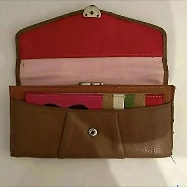 Çantalar: Qadın cüzdanları seti - 3 ədəd cüzdan: rəngli jurnalkolaj naxışlı — 6