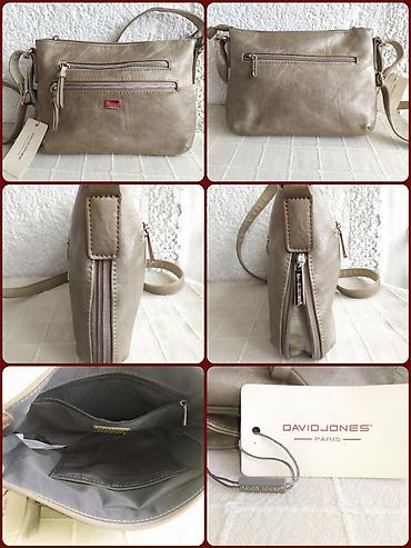 Torbe: DAVID JONES Crossbody Tašna - Zlatno Bež * Novo! Original "David — 7