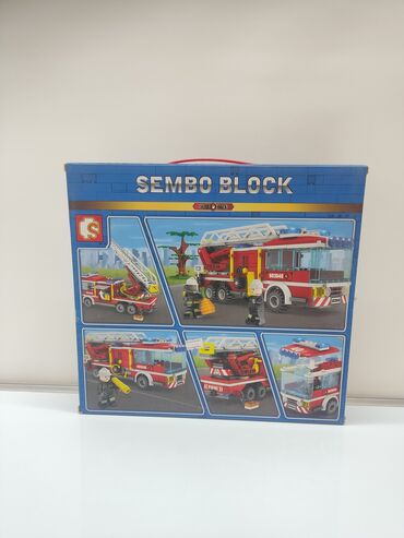 мобиль музыкальный: Конструктор SEMBO BLOCK – пожарная техника - Серия: Fire Frontline -
