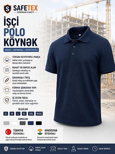 желтые мужские футболки: SAFETEX İşçi Polo Köynək Xüsusiyyətlər: - Yüksək keyfiyyətli parça — 6