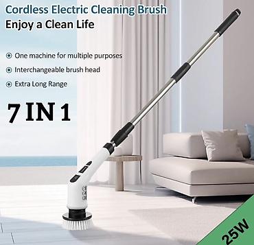 Süngərlər və fırçalar: 7-in-1 Simsiz Elektrik Təmizlik Fırçası – 25W Xüsusiyyətlər: - 7 — 3