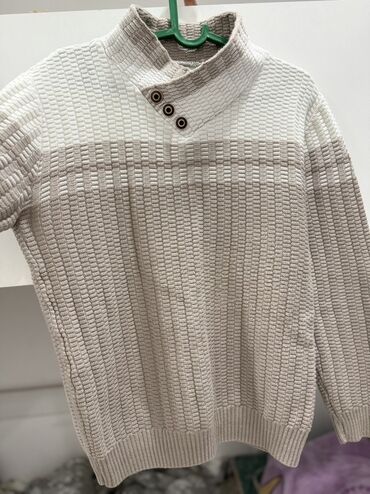 белорусская обувь для проблемных ног бишкек: Мужской свитер с фактурной вязкой - Цвет: светло-бежевый/молочный с