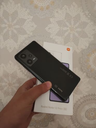 Xiaomi: Xiaomi Redmi Note 12 Pro+ 5G, 256 GB, rəng - Qara, 
 Sensor, Barmaq izi, İki sim kartlı