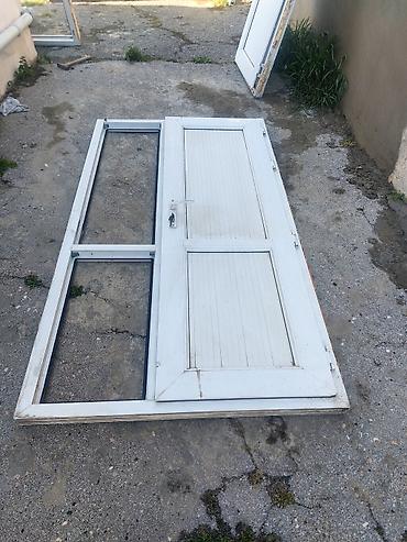 plasik qapi: 1 ci pencere eni 77 uzunu 177. 2 ci pencere eni 87.5 uzunu — 5