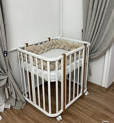 bunk bed: Растущая кроватка-трансформер в скандинавском стиле. Белая с — 1