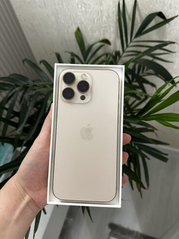 айфон 14 про: IPhone 16 Pro Max, Жаңы, 1 ТБ, Natural Titanium, Куту