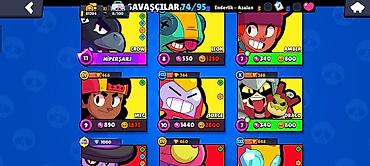 Mühasibat uçotu: Brawl Stars oyunu üçün inkişaf etmiş hesab Xüsusiyyətlər: - Kupa — 8