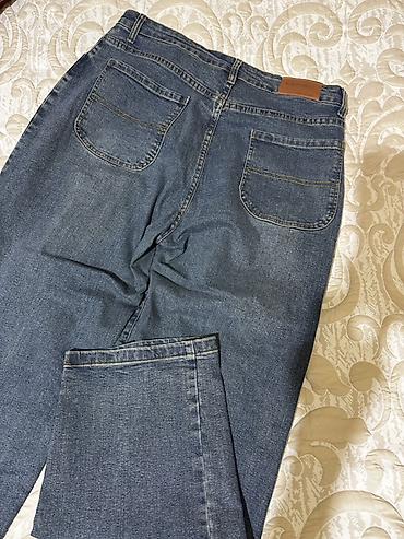 cins salvar: Klassik mavi denim şalvar - Kəsim: Düz/regular fit, rahat bel xətti - — 2