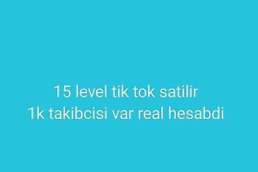 satici axtariram: TikTok hesabı satılır - Səviyyə: 15 level - İzləyici sayı: 1K - Real — 1