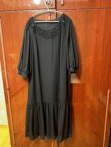 boyuk bədən donlar: Qara uzun don – NGREAL 13418 (etiketdə “ELBİSE”, ölçü: 48) - Rəng — 1