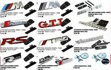 Auto delovi, gume i tjuning: BMW M znak samolepljiv metalni. Samolepljiv znak oznaka originalnih — 8