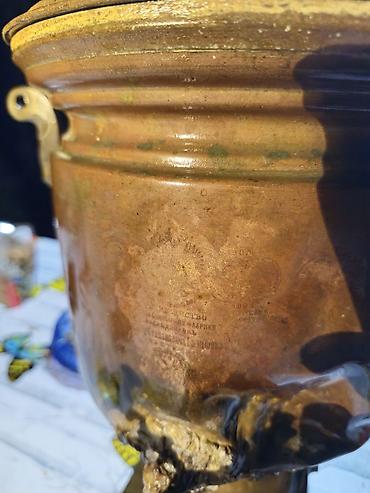 samovar 1870: Qədim samovar, 1889 il, Mis, Vəziyyəti: Qeyri-qənaətbəxş — 5