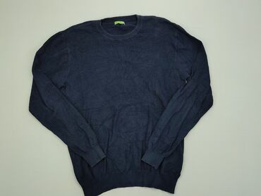 Bluzy: Sweter XL (EU 42), stan - Bardzo dobry, wzór - Jednolity kolor, kolor - Niebieski