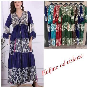 haljine dugacke: M (EU 38), color - Multicolored, Other style, Long sleeves