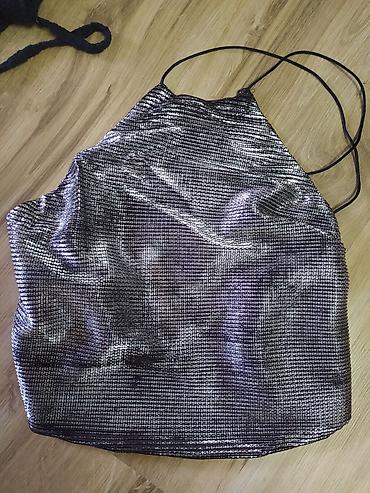 Topovi: Prodajem potpuno nov metalik srebreni top,original "Zara" . prelep — 5
