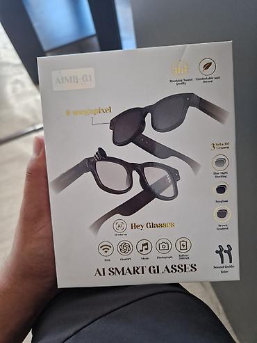bt fm modulator: AI SMART GLASSES AIMB-G1 — умные очки с камерой и голосовым — 1