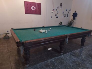 billiard masasi: Bilyard 1500₼ satılır Uzəri mərmərdir.10fut karaleviski. hərşeyi var