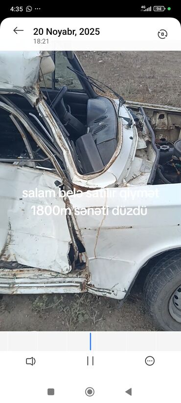 VAZ (LADA): Model: VAZ 2106 (ağ rəng) Kuzov: sedan, 4 qapı Yanacaq: benzin Ötürmə — 13