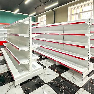 Стеллажи: Стеллаж металлический сборный, железная полка Классические стеллажи — 4
