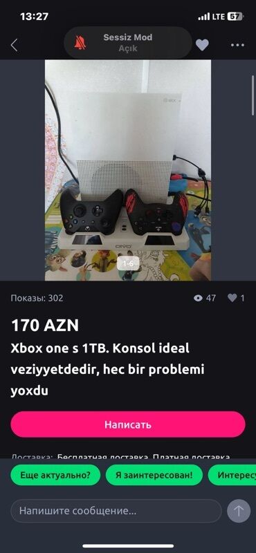 Kia: Xbox One S 1TB oyun konsolu - Rəng: ağ - Daxili yaddaş: 1 TB -
