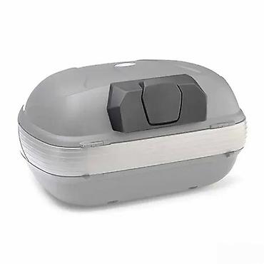 golim: Moto kofer (top case) – sivi, aerodinamični model sa integrisanim — 1