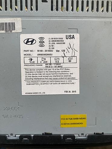 cronus zen: 2013-2016 ELANTRA ( AMERIKA) Hyundai orijinal multimedia/radiosu (head — 1