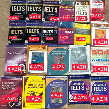 ielts kitab: Ingilis dili Ielts kitablari, hamisi birlikde 60 AZN Unvan Genclik