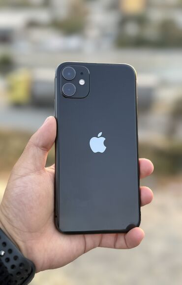 арзан баадагы телефон: IPhone 11, 64 ГБ, Кара, Куту, 76 %