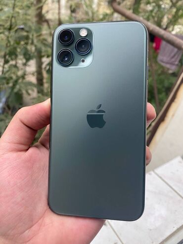 iphone 11 pro qiymeti islenmis: IPhone 11 Pro, 64 GB, Yaşıl, Simsiz şarj, Face ID