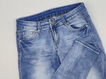spodnie jeansy z dziurami damskie: Jeansy damskie, rozmiar M