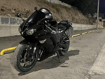 мото кацилка: Спортивный мотоцикл Kawasaki Ninja ZX-6R . Черный матовый/глянцевый — 4