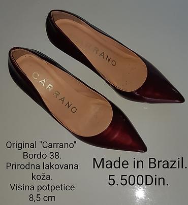 Salonke: Original Carrano salonke - Model: bordo, špic - Veličina: 38 - — 8