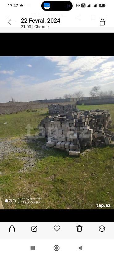 spicka bloku: Məhsul: Beton bloklar (divar/hasar tikintisi üçün) Təsvir: - Həcmi — 2
