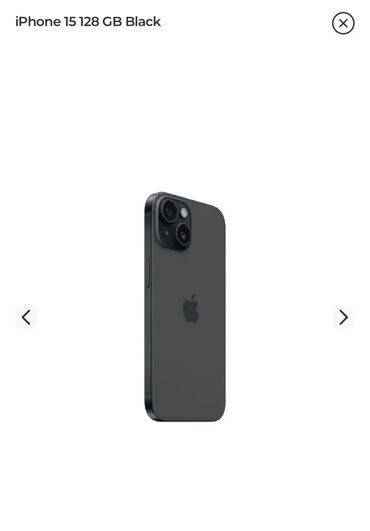 iphone 15 mini qiymeti: IPhone 15, 128 GB, Qara