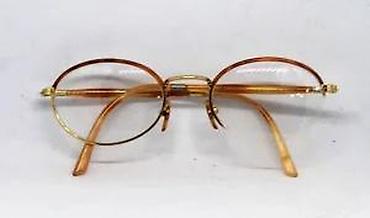 Naočare: Vintage dioptrijski ram OVAL u boji ćilibara. Vintage dioptrijski ram — 14