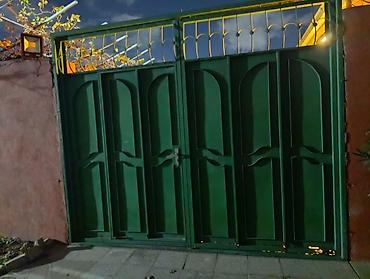 İşlənmiş Dəmir Həyət darvazası, Yana açılan, 300 m, Mexaniki, Qapı ilə, rəng - Yaşıl, Kredit yoxdur, Ünvandan götürmə