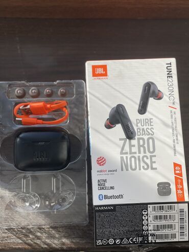 Qulaqcıqlar: İşlənmiş Simsiz (Bluetooth) Qulaqcıqlar, JBL, rəng - Qara