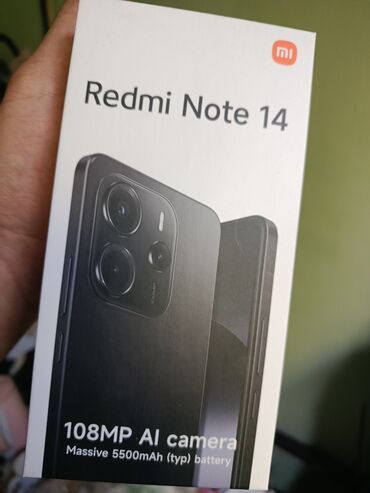 телефоны xiaomi redmi 9c: Redmi, Redmi Note 14, Б/у, 128 ГБ, цвет - Черный, 2 SIM