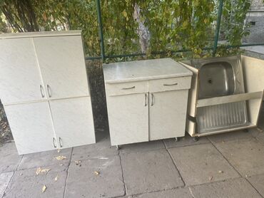тележка хозяйственная бишкек: Кухонный гарнитур из 3 модулей в светлом мраморном оттенке. Состав: -