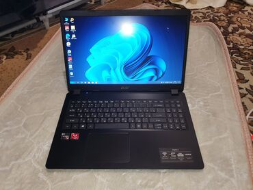 ноудбуки: Ноутбук, Acer, 12 ГБ ОЗУ, AMD Ryzen 5, 15.6 ", Б/у, Для работы, учебы, память SSD