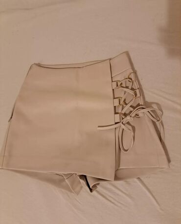 pantalone dr kosulja tally weijl xs: XS (EU 34), Mini, bоја - Bež