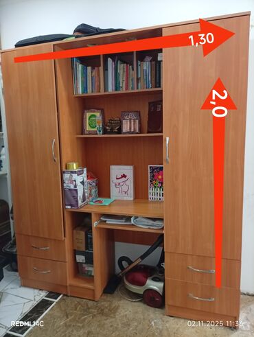 офисные столы бишкек: Компьютерный стол, Б/у, С полками