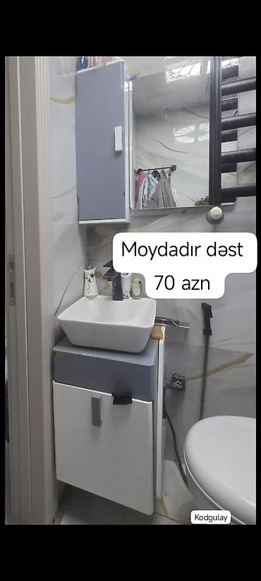 ucuz moyka: Moydadır dəst – 70 AZN - Hamam üçün komplekt: üst güzgülü şkaf, alt — 1