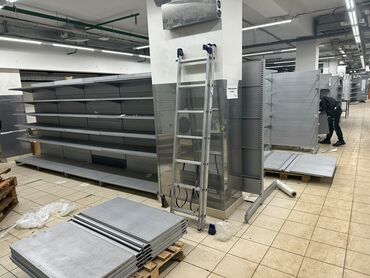 Витрины: Стеллаж, Витрины, стеллажи, полки торговые металлические б/у, полка — 8