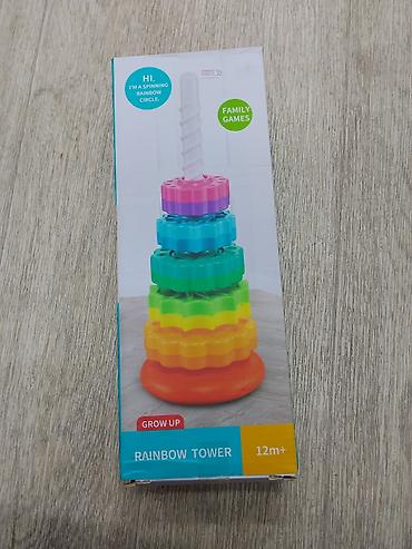 пирамидки: Развивающая пирамидка RAINBOW TOWER (12m+) - Игрушка для малышей от — 1