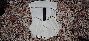 Kişi geyimləri: Judo gi dəsti – gödəkcə, şalvar və kəmər - Rəng: ağ gi, qara kəmər - — 3