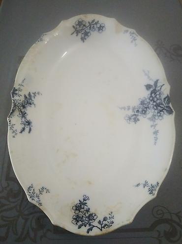 Əntiq qablar: Çox qədim Əntiq farfor bulud.İngiltərə,19-cu əsr.Uzunluğu 46 sm,eni 32 — 8