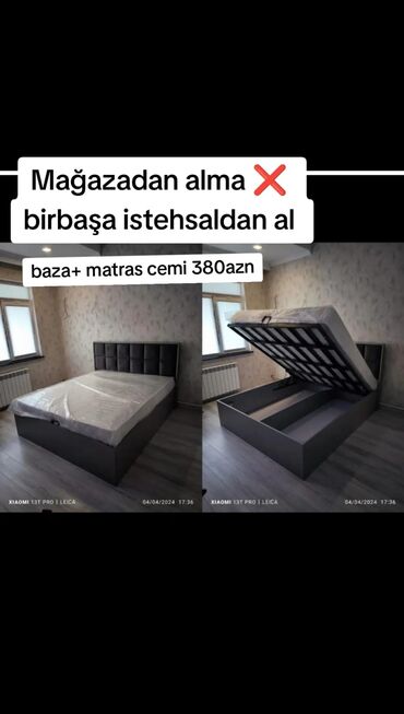 Çarpayılar: Yeni, İkinəfərlik çarpayı, Bazasız, Matras ilə, Siyirməsiz — 38
