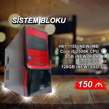 kompüterlər satis: Sistem Bloku "Qori DDR3 H61 1155 Core i5 2500K” ⭐Tək Sistem Bloku –